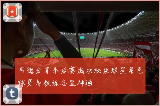 韦德分享季后赛成功秘诀球星角色球员与教练各显神通